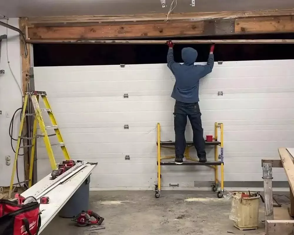 Emergency Garage Door Section Replacement